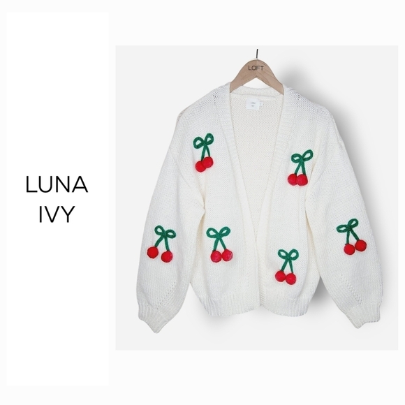 Luna 3D Ivy viral cherry cardigan - Picture 13 of 13